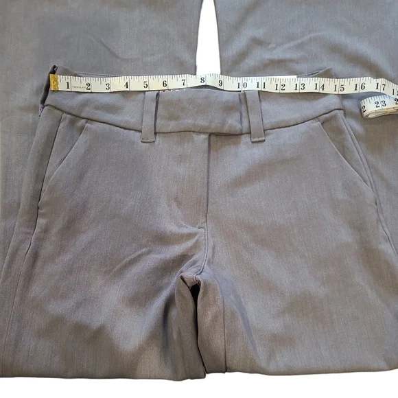 Women's AE Baggy Flare Stretch Poppy Trousers 2 *SHORT* Grey NWT's! - Picture 12 of 15